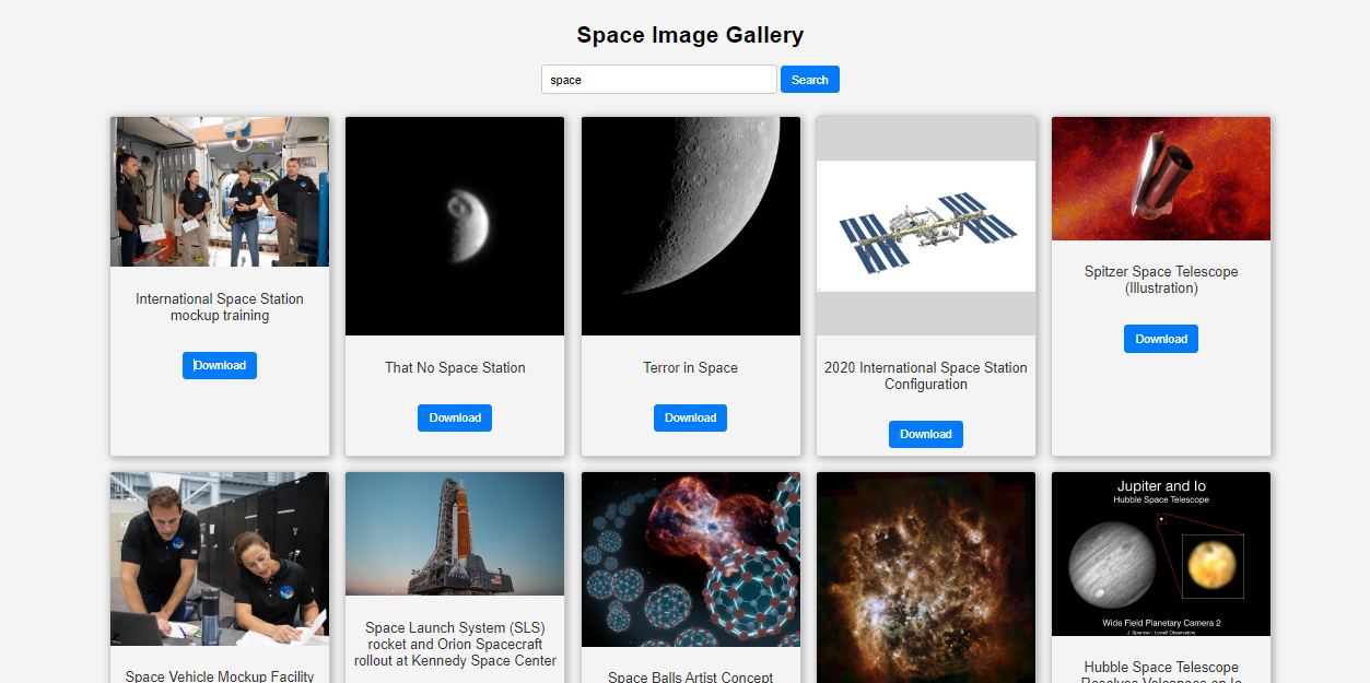 Space Search Engine V2